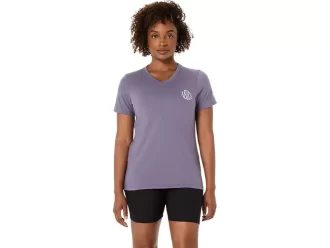 DAME ASICS NATURE V-HALS KORTÆRMET T-SHIRT