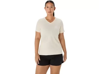 DAME ASICS NATURE V-HALS KORTÆRMET T-SHIRT