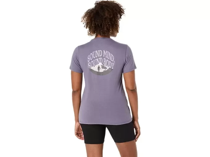 DAME ASICS NATURE V-HALS KORTÆRMET T-SHIRT DAME ASICS NATURE V-HALS KORTÆRMET T-SHIRT