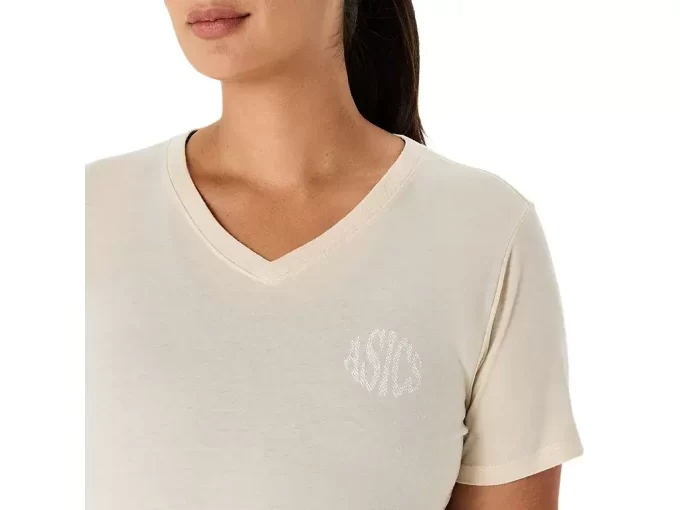 DAME ASICS NATURE V-HALS KORTÆRMET T-SHIRT DAME ASICS NATURE V-HALS KORTÆRMET T-SHIRT
