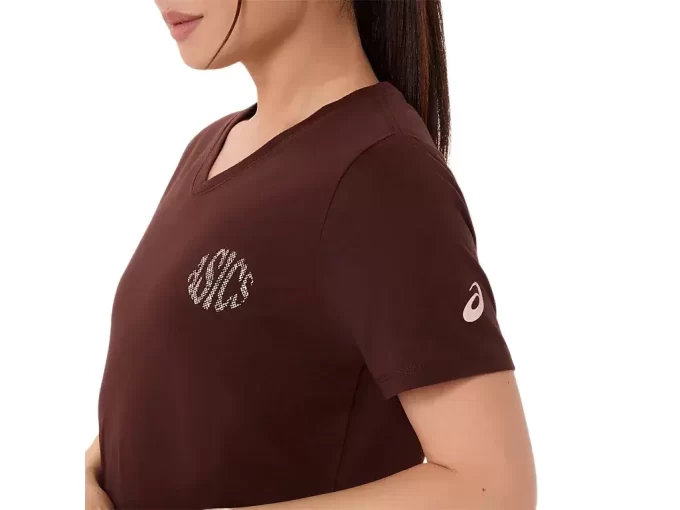 DAME ASICS NATURE V-HALS KORTÆRMET T-SHIRT DAME ASICS NATURE V-HALS KORTÆRMET T-SHIRT