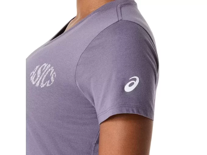 DAME ASICS NATURE V-HALS KORTÆRMET T-SHIRT DAME ASICS NATURE V-HALS KORTÆRMET T-SHIRT