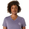 DAME ASICS NATURE V-HALS KORTÆRMET T-SHIRT DAME ASICS NATURE V-HALS KORTÆRMET T-SHIRT