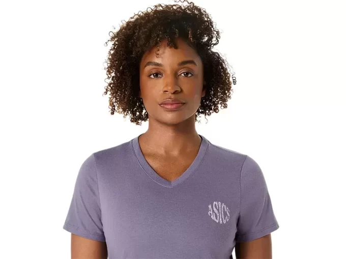 DAME ASICS NATURE V-HALS KORTÆRMET T-SHIRT DAME ASICS NATURE V-HALS KORTÆRMET T-SHIRT