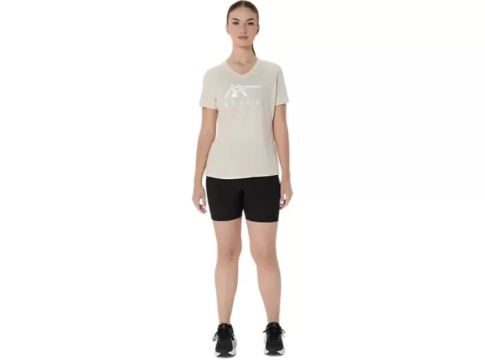 DAME ASICS STRIPER V-HALS