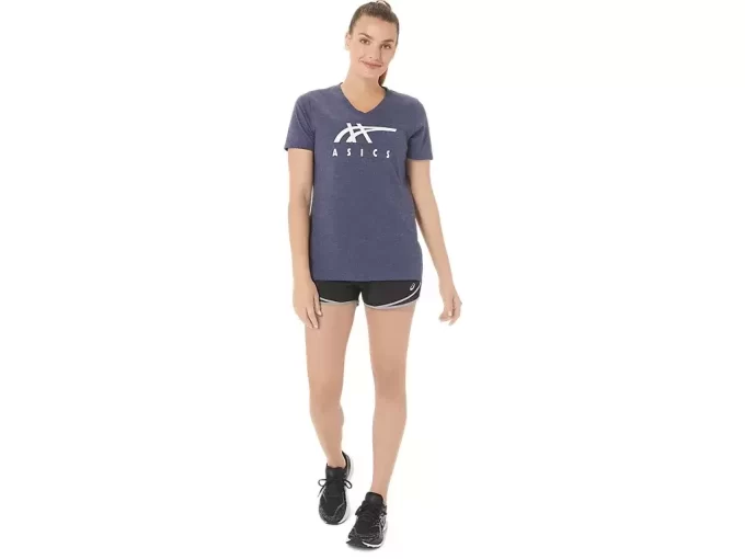 DAME ASICS STRIPER V-HALS