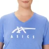 DAME ASICS STRIPER V-HALS