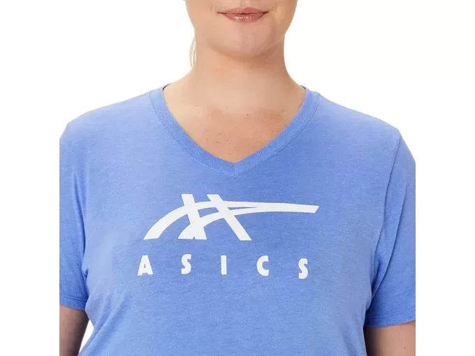 DAME ASICS STRIPER V-HALS