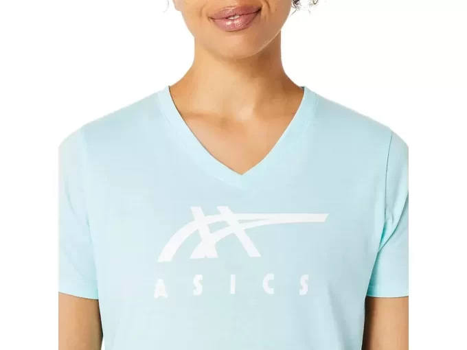 DAME ASICS STRIPER V-HALS