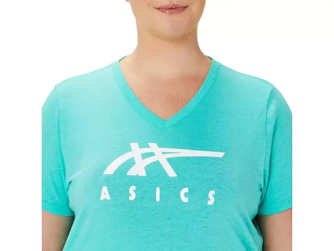 DAME ASICS STRIPER V-HALS