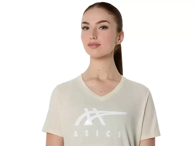 DAME ASICS STRIPER V-HALS