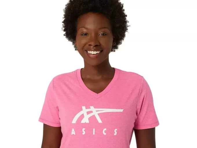 DAME ASICS STRIPER V-HALS