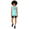DAME ASICS SUN IN THE SKY SLOGAN MUSCLE T-SHIRT