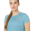 DAME FUJITRAIL LOGO TOP MED KORTE ÆRMER