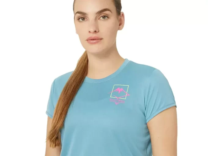 DAME FUJITRAIL LOGO TOP MED KORTE ÆRMER