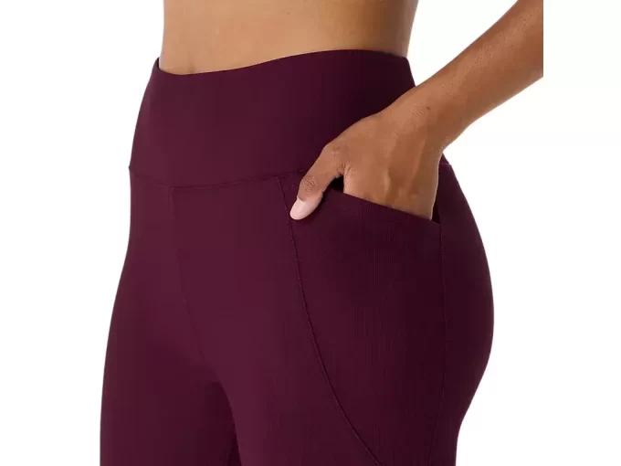 DAME RIBBEDE HØJTALJEDE 7/8 TIGHT