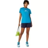 DAME-T-SHIRT MED GRAFISK BANETENNIS DAME-T-SHIRT MED GRAFISK BANETENNIS