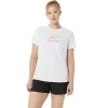 DAME-T-SHIRT MED GRAFISK BANETENNIS DAME-T-SHIRT MED GRAFISK BANETENNIS