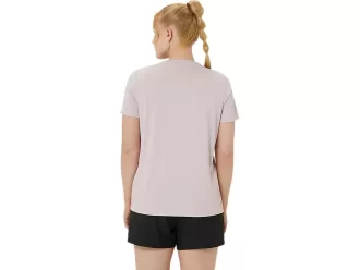 DAME-T-SHIRT MED GRAFISK BANETENNIS