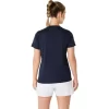 DAME-T-SHIRT MED GRAFISK BANETENNIS
