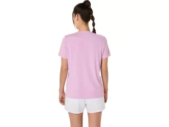 DAME-T-SHIRT MED GRAFISK BANETENNIS