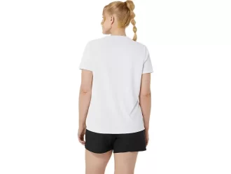 DAME-T-SHIRT MED GRAFISK BANETENNIS