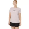 DAME-T-SHIRT MED GRAFISK BANETENNIS
