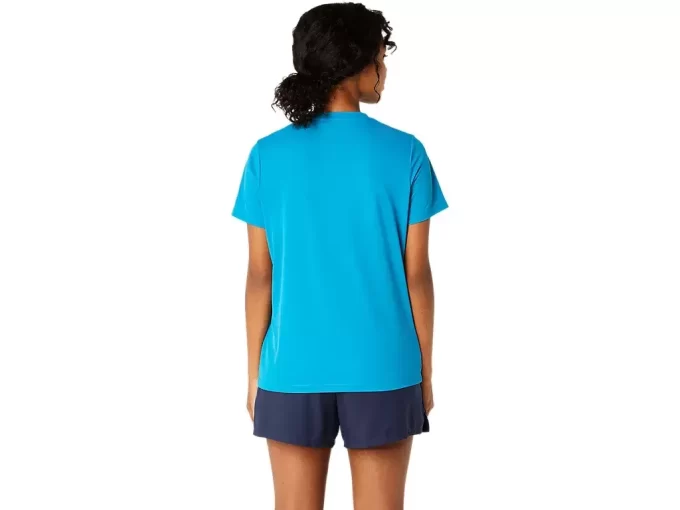 DAME-T-SHIRT MED GRAFISK BANETENNIS DAME-T-SHIRT MED GRAFISK BANETENNIS