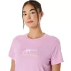 DAME-T-SHIRT MED GRAFISK BANETENNIS DAME-T-SHIRT MED GRAFISK BANETENNIS