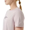 DAME-T-SHIRT MED GRAFISK BANETENNIS