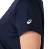 DAME-T-SHIRT MED GRAFISK BANETENNIS