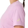 DAME-T-SHIRT MED GRAFISK BANETENNIS DAME-T-SHIRT MED GRAFISK BANETENNIS