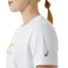 DAME-T-SHIRT MED GRAFISK BANETENNIS DAME-T-SHIRT MED GRAFISK BANETENNIS