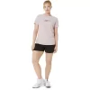 DAME-T-SHIRT MED GRAFISK BANETENNIS
