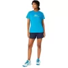 DAME-T-SHIRT MED GRAFISK BANETENNIS DAME-T-SHIRT MED GRAFISK BANETENNIS