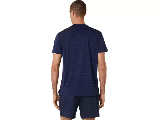 HERRE COURT STRIPE KORTÆRMET TOP HERRE COURT STRIPE KORTÆRMET TOP