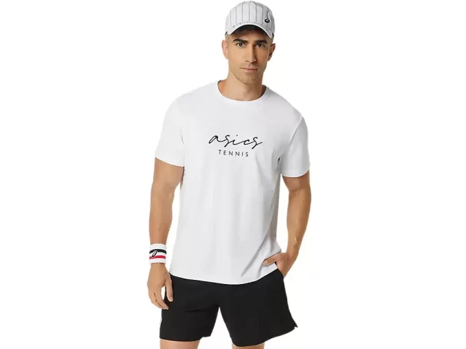 KLASSISK HERRE-T-SHIRT MED GRAFISK BLÅ KLASSISK HERRE-T-SHIRT MED GRAFISK BLÅ