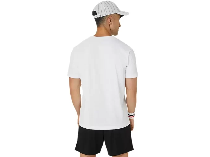 KLASSISK HERRE-T-SHIRT MED GRAFISK BLÅ KLASSISK HERRE-T-SHIRT MED GRAFISK BLÅ