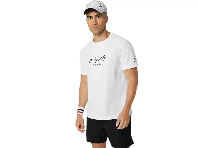 KLASSISK HERRE-T-SHIRT MED GRAFISK BLÅ KLASSISK HERRE-T-SHIRT MED GRAFISK BLÅ