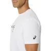 KLASSISK HERRE-T-SHIRT MED GRAFISK BLÅ KLASSISK HERRE-T-SHIRT MED GRAFISK BLÅ