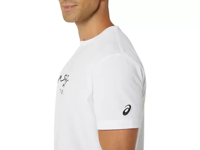KLASSISK HERRE-T-SHIRT MED GRAFISK BLÅ KLASSISK HERRE-T-SHIRT MED GRAFISK BLÅ