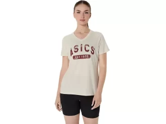 KORTE ÆRMER T-SHIRT MED V-HALS TIL DAMER, EST. 1977