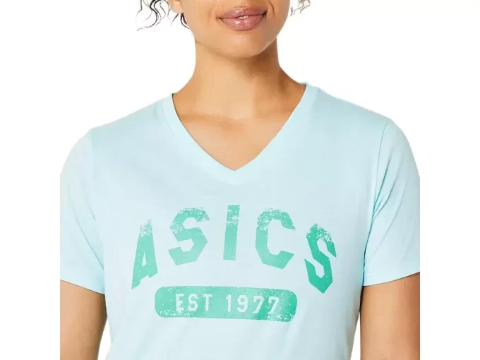 KORTE ÆRMER T-SHIRT MED V-HALS TIL DAMER, EST. 1977 KORTE ÆRMER T-SHIRT MED V-HALS TIL DAMER, EST. 1977