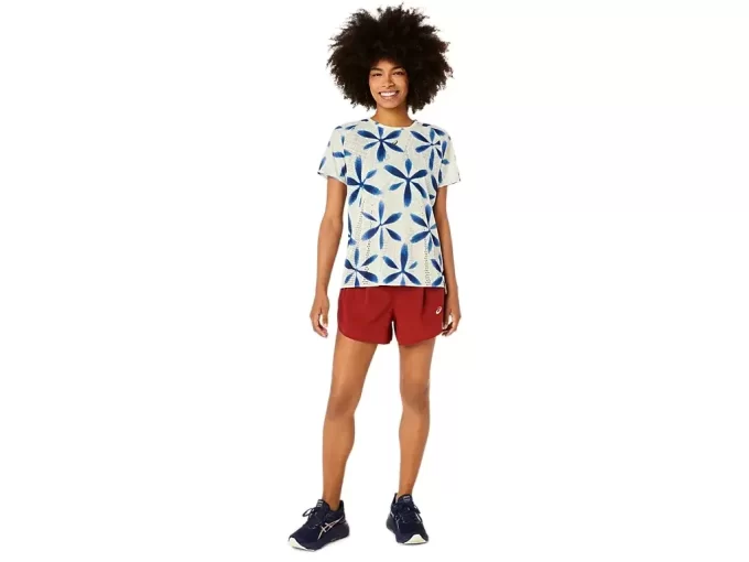 METARUN SHIBORI KORTÆRMER TOP METARUN SHIBORI KORTÆRMER TOP