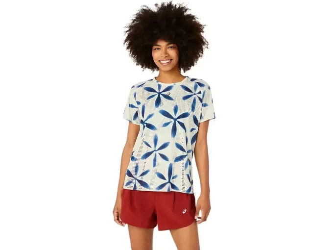 METARUN SHIBORI KORTÆRMER TOP METARUN SHIBORI KORTÆRMER TOP
