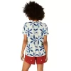 METARUN SHIBORI KORTÆRMER TOP METARUN SHIBORI KORTÆRMER TOP