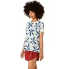METARUN SHIBORI KORTÆRMER TOP METARUN SHIBORI KORTÆRMER TOP