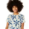 METARUN SHIBORI KORTÆRMER TOP METARUN SHIBORI KORTÆRMER TOP