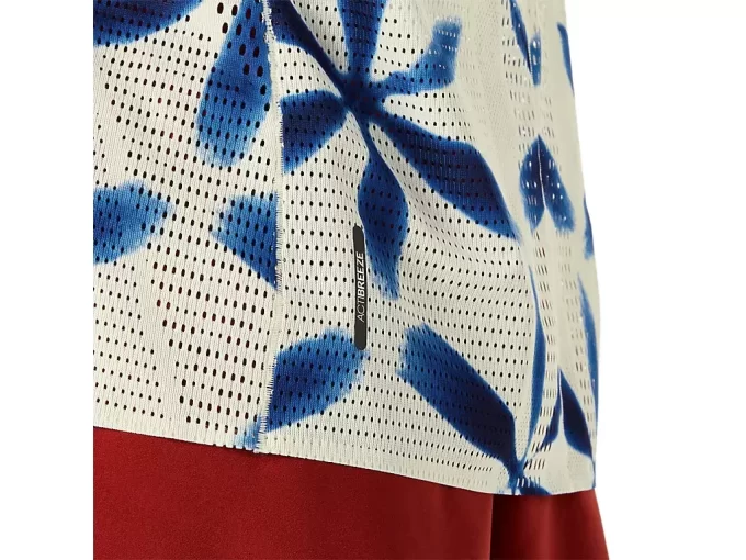 METARUN SHIBORI KORTÆRMER TOP METARUN SHIBORI KORTÆRMER TOP