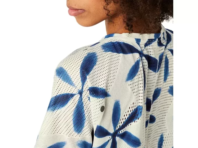 METARUN SHIBORI KORTÆRMER TOP METARUN SHIBORI KORTÆRMER TOP